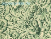 Carta Varese - Geschenkpapier Blumen, grün (A*)