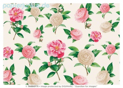 Geschenkpapier Kamelie, Camelie (Grafiche Tassotti)