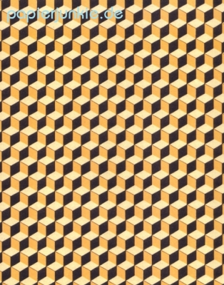 Geschenkpapier Cubi, gelb (Grafiche Tassotti)