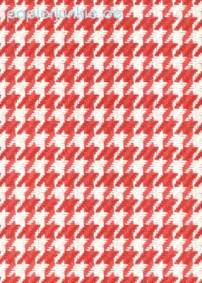 Geschenkpapier Hahnentritt rot/weiß, Pied de poule rosso (R*)