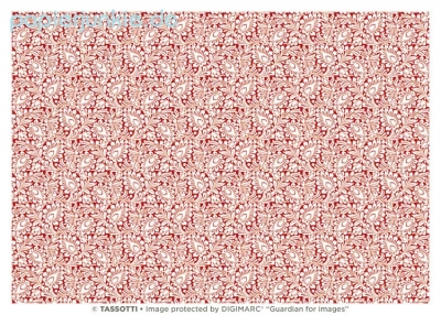 Geschenkpapier Blumendekor, Decoro rosso
