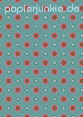 Geschenkpapier Sterne, grün