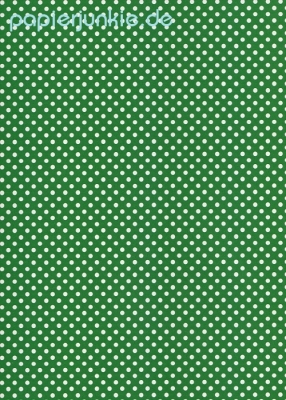 Geschenkpapier Punkte, Pois verde (Grafiche Tassotti)