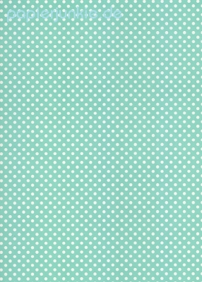 Geschenkpapier Punkte, Pois acquamarina (R*)