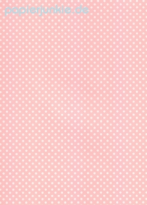 Geschenkpapier Punkte, Pois rosa (R*)