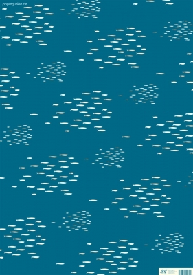 Geschenkpapier Kimono Series No. 2, deep blue