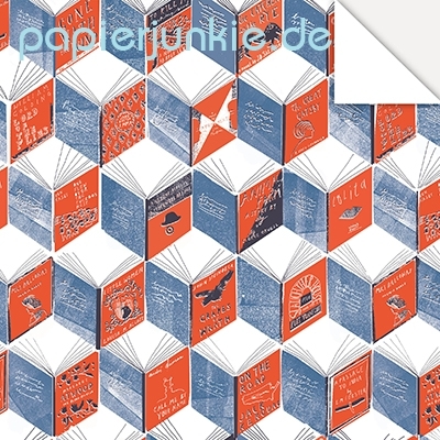 Geschenkpapier Isometric Books, Bücher