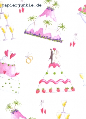 Geschenkpapier Hochzeit