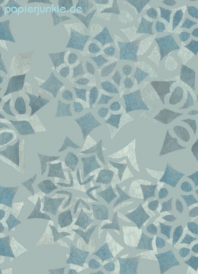 Geschenkpapier Scherenschnitt-Sterne