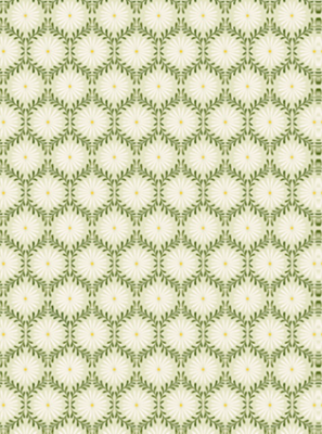 Geschenkpapier Gänseblümchen in Zweigen