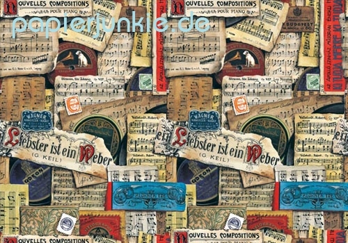 Geschenkpapier Musiknoten (A*)