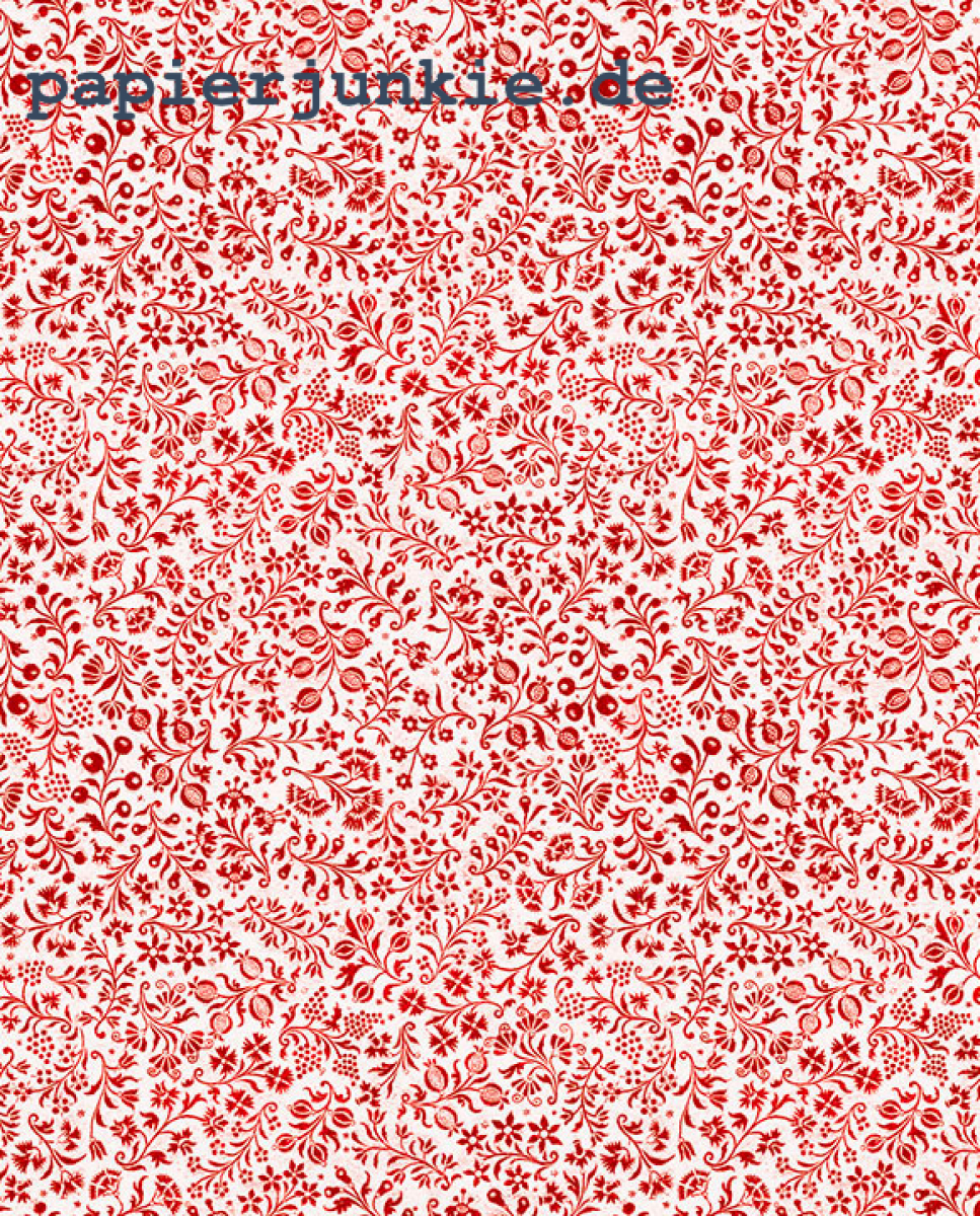 Geschenkpapier Fiorata, rot