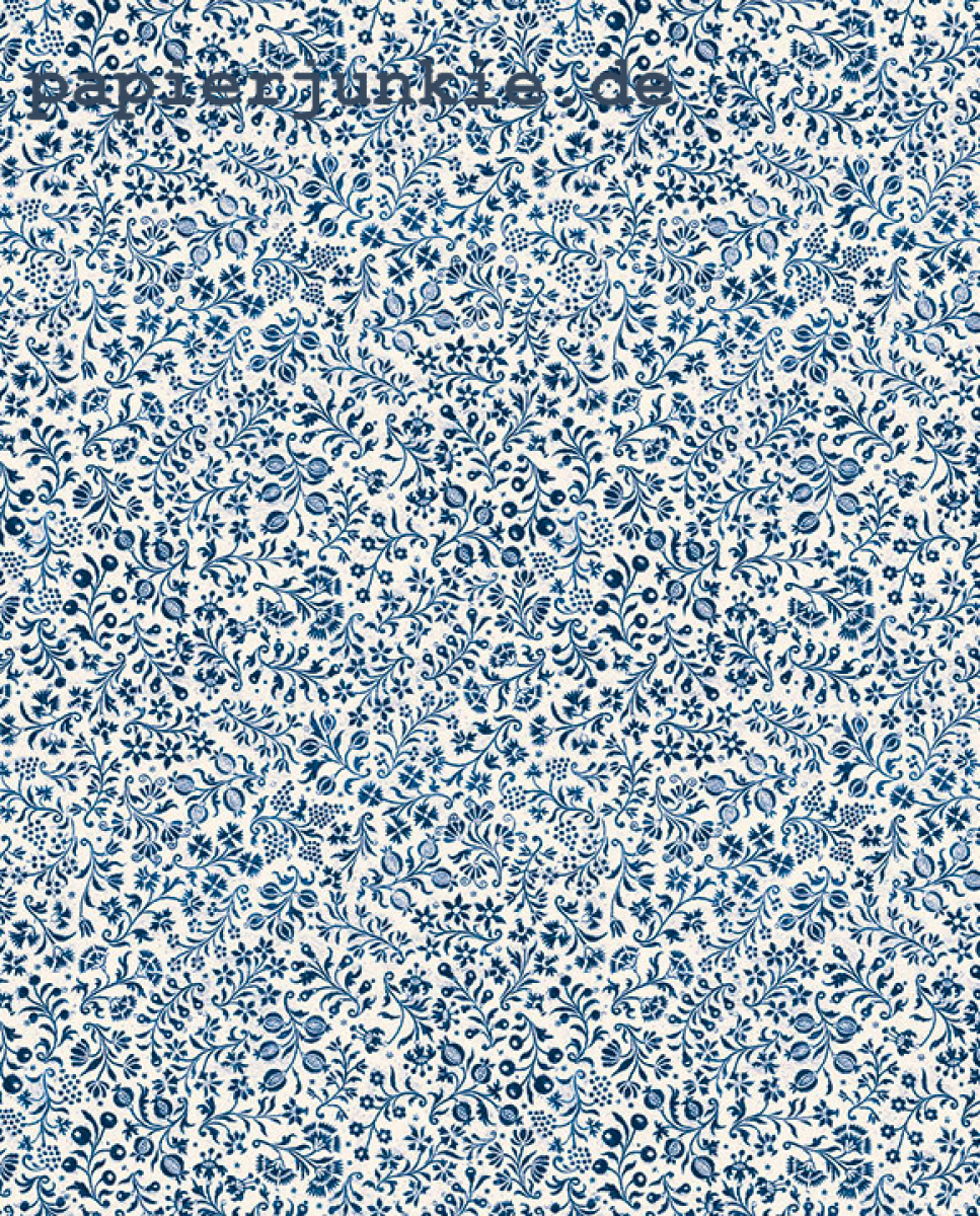 Geschenkpapier Fiorata, blau