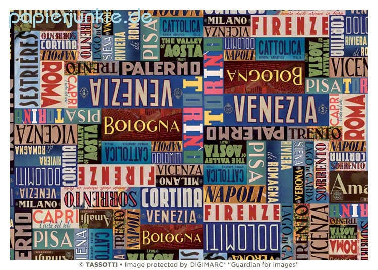 Geschenkpapier Italienische Städte, Città Italiane (Grafiche Tassotti)