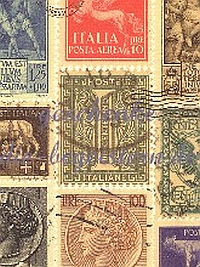 Geschenkpapier Ital. Briefmarken