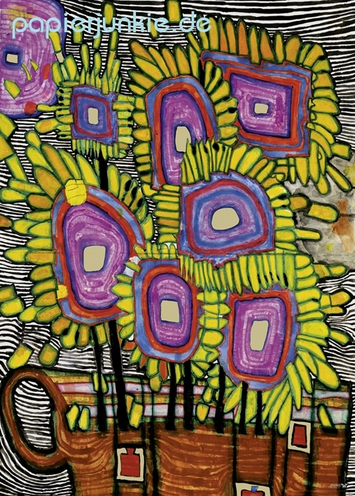 Geschenkpapier Blumenstrauss (Hundertwasser)