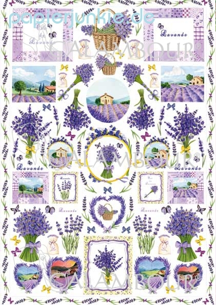 Decoupage-Papier Lavendel (R/F*)