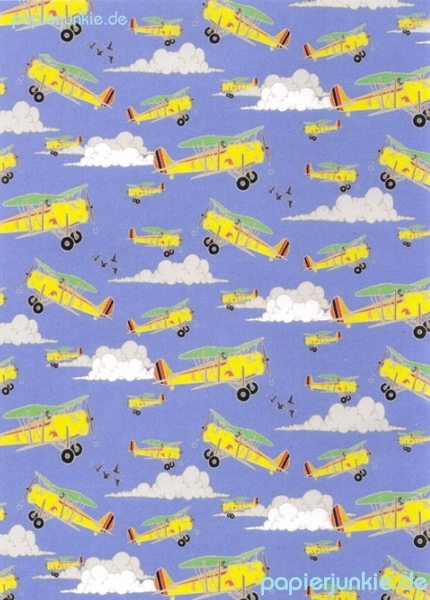 Geschenkpapier Aeroplanes, Flugzeuge