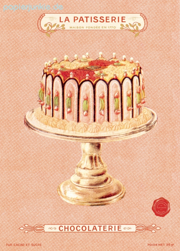 Geschenkpapier Vintage Cake