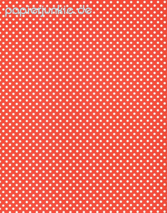 Geschenkpapier Punkte, Weiß auf Rot (Grafiche Tassotti / A*)