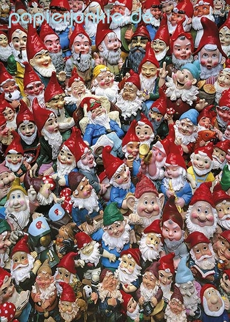 Geschenkpapier Gartenzwerge, Gnomes