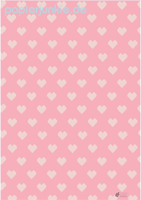 Geschenkpapier Herzen, Hearts