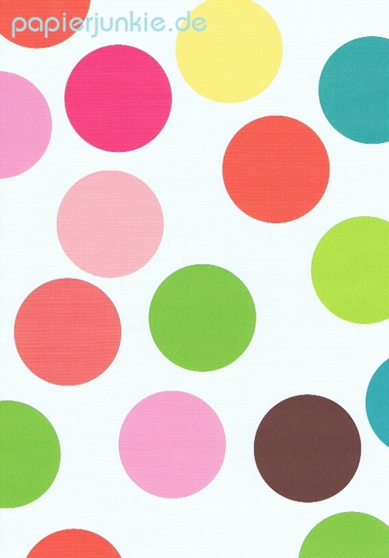 Geschenkpapier Dots, bunt