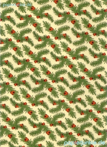 Geschenkpapier Xmas, Fir Berries