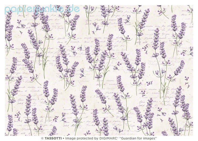 Geschenkpapier Fantasia di lavanda (Grafiche Tassotti)