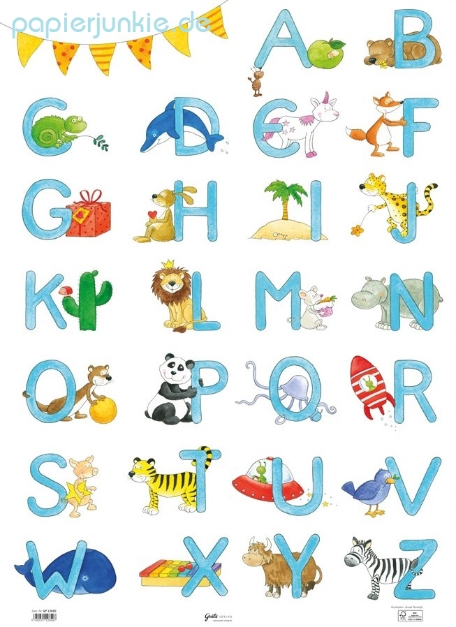 Geschenkpapier ABC für Kinder