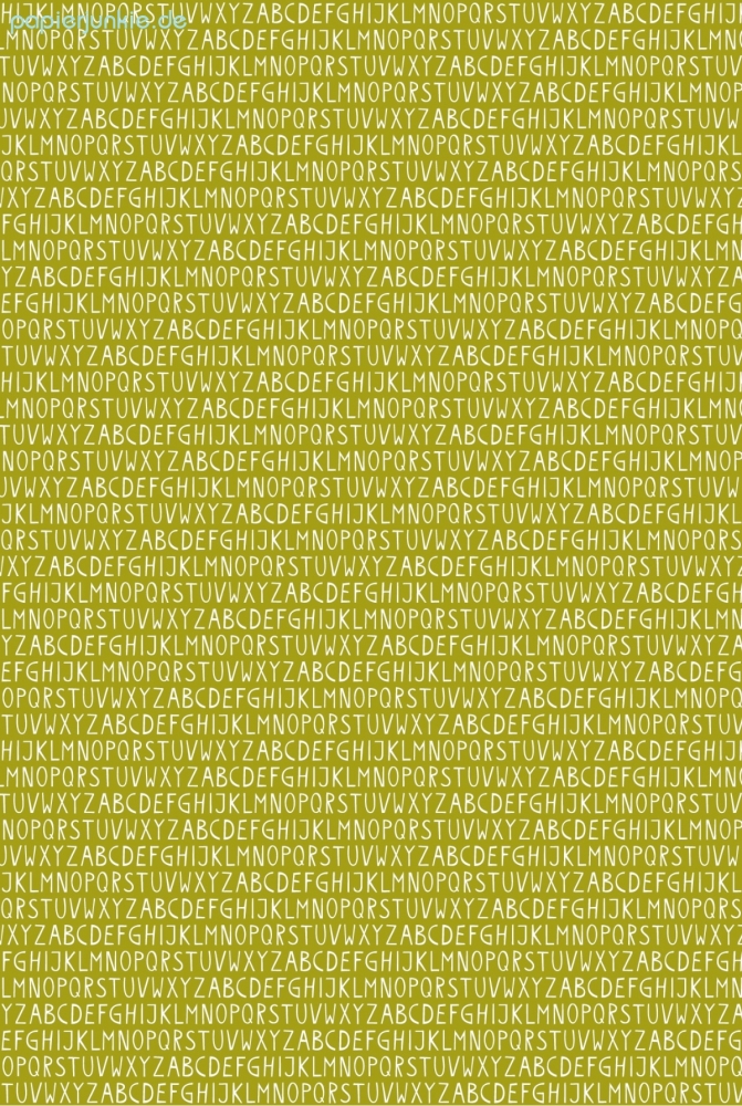 Geschenkpapier Buchstaben, Hellgrün/Weiss