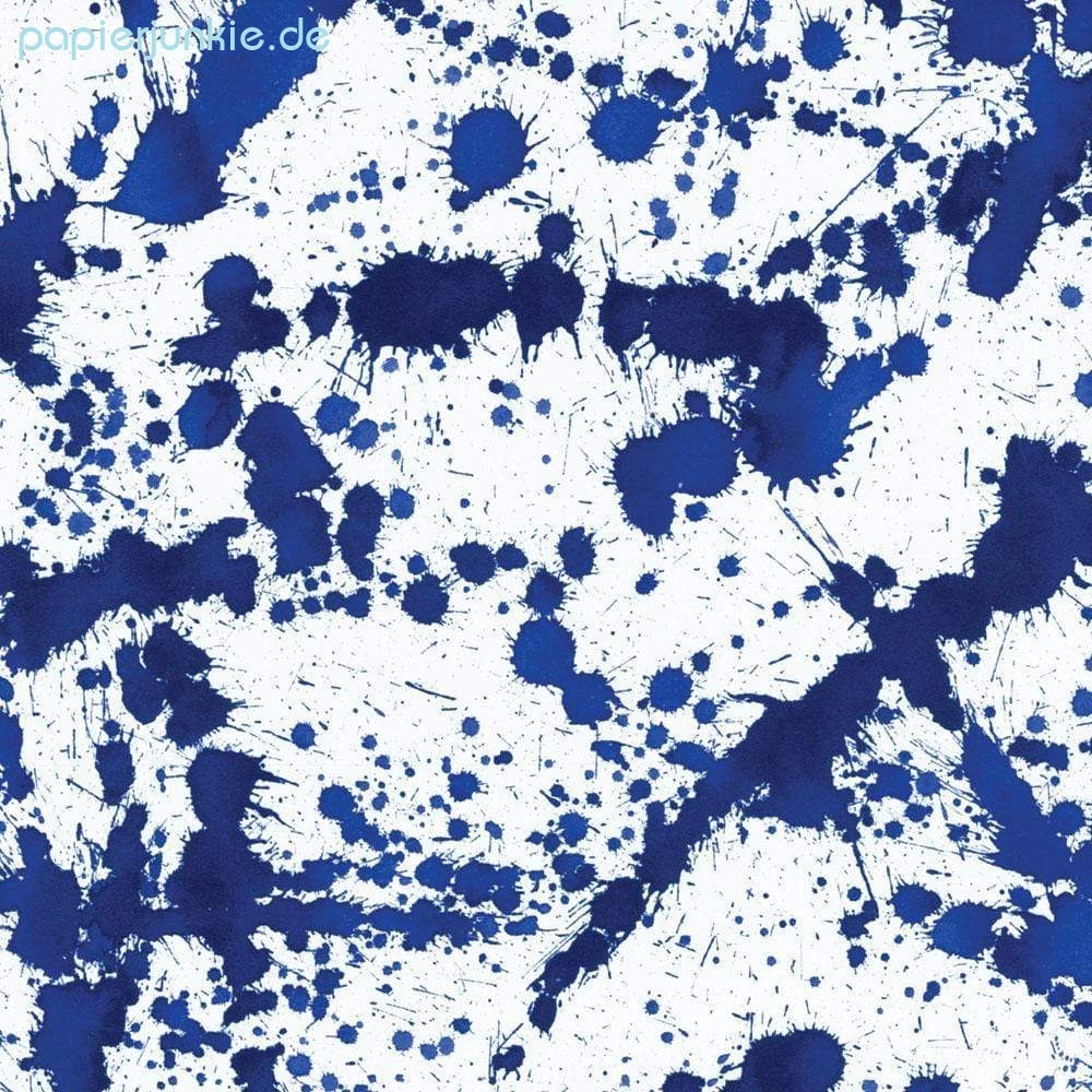 Geschenkpapier Blue Splatterware