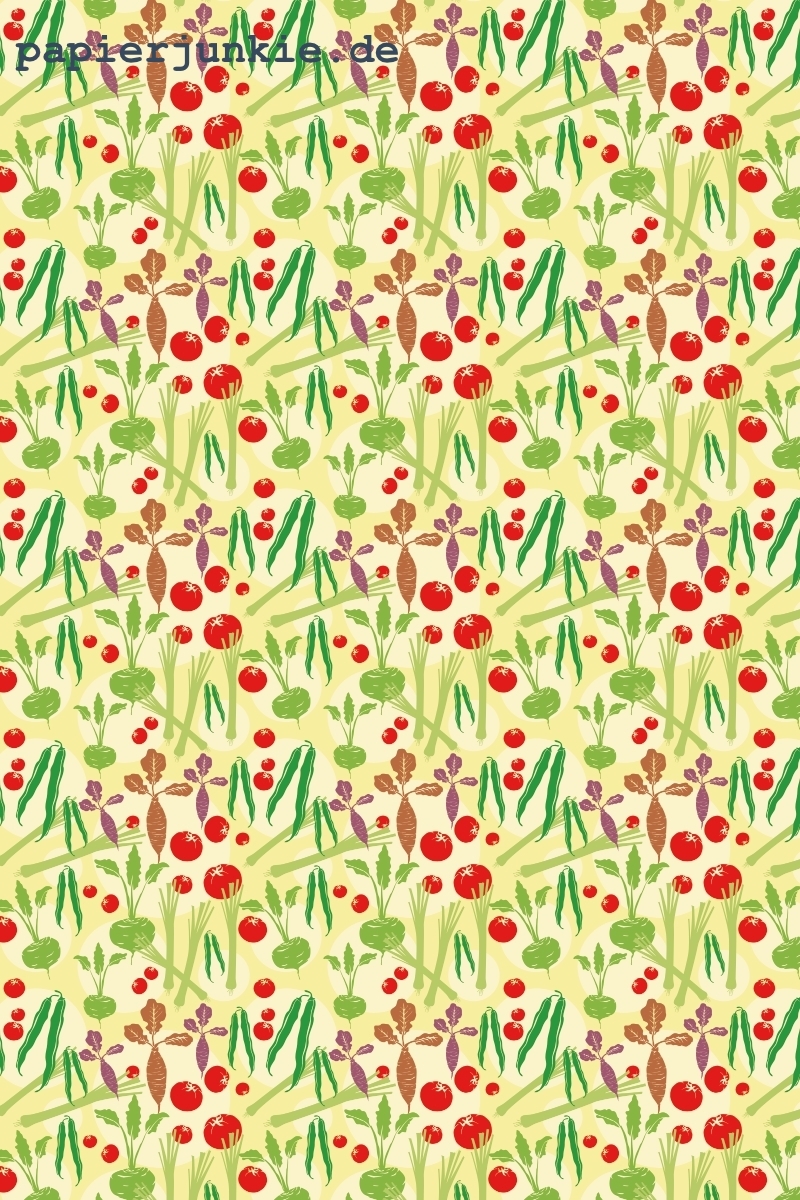 Geschenkpapier Gemüsegarten