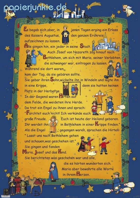 Geschenkpapier Kinder-Weihnachtsgeschichte