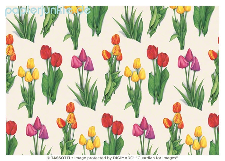 Geschenkpapier Tulpen, Tulipani (Grafiche Tassotti)