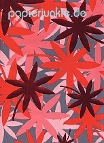 Geschenkpapier Blütenmeer, rot