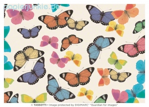 Geschenkpapier Schmetterlinge, Farfalle colorate (Grafiche Tassotti)