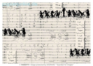 Geschenkpapier Orchester, Orchestra (Grafiche Tassotti)