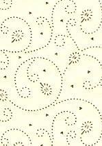 Baumwollpapier Pailletten, creme