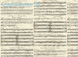 Geschenkpapier Musik-Partitur (R*)