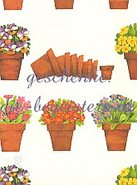 Geschenkpapier Blumentöpfe (A*)