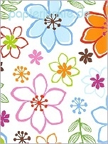 Geschenkpapier Colori, Flowers (A*)