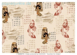 Geschenkpapier Fernöstliche Kultur, Costumi orientali (Grafiche Tassotti)