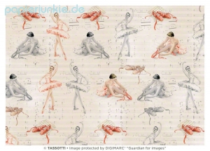 Geschenkpapier Ballerina, Ballerine (Grafiche Tassotti)