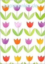Geschenkpapier Tulpen, bunt