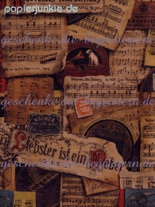 Geschenkpapier Musiknoten (A*)