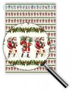 Geschenkpapier Weihnachtsmänner
