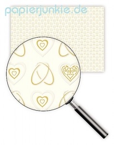 Geschenkpapier Hochzeit, Herzen (R*)