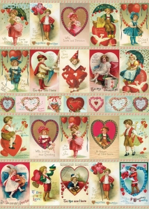 Geschenkpapier Vintage Valentines