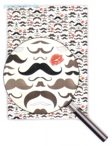 Geschenkpapier Schnurrbärte (R*)